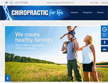 Tablet Screenshot of chiropracticforlife.co.nz